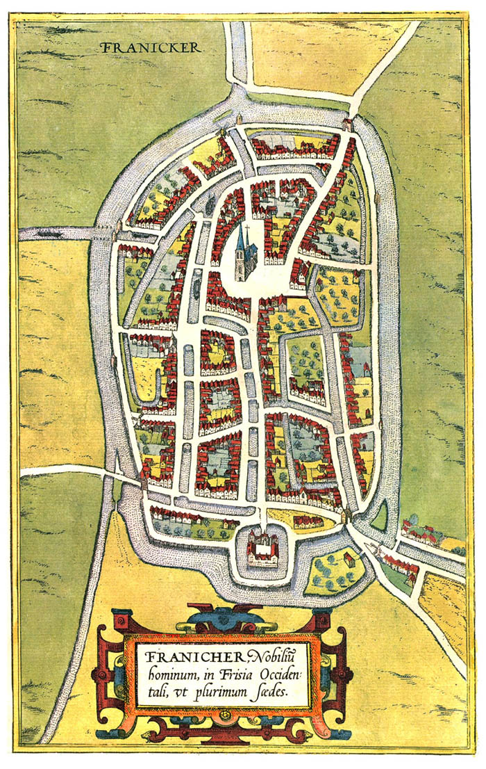 Franeker 1580 Braun en Hogenberg